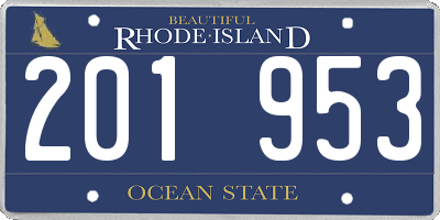 RI license plate 201953