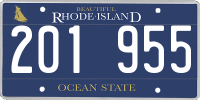 RI license plate 201955