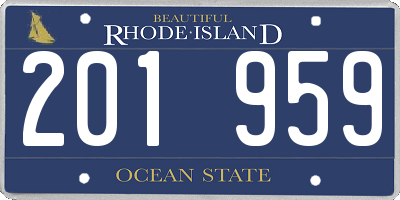 RI license plate 201959