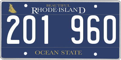 RI license plate 201960