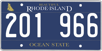 RI license plate 201966