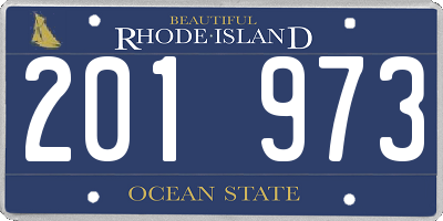 RI license plate 201973
