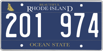 RI license plate 201974