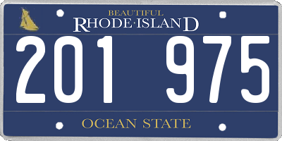 RI license plate 201975