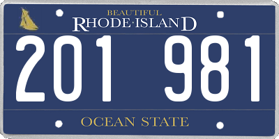 RI license plate 201981