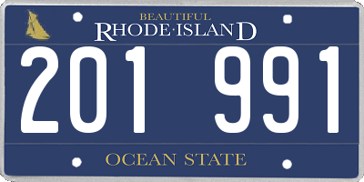 RI license plate 201991