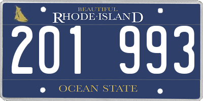 RI license plate 201993