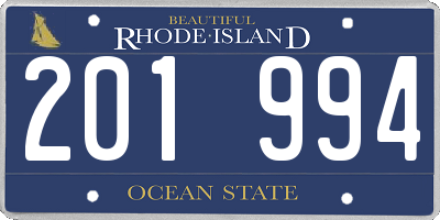 RI license plate 201994