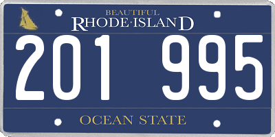 RI license plate 201995