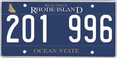 RI license plate 201996