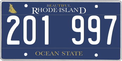 RI license plate 201997