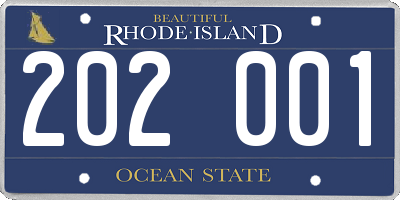 RI license plate 202001