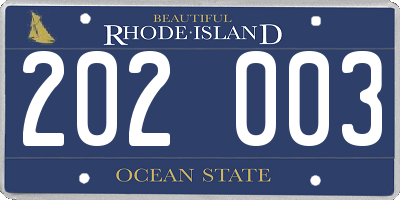 RI license plate 202003