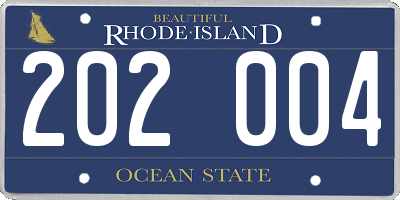 RI license plate 202004