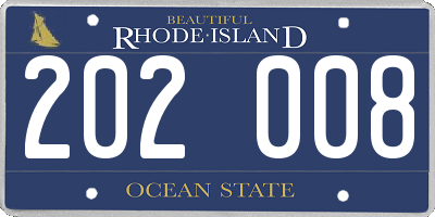 RI license plate 202008