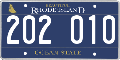 RI license plate 202010