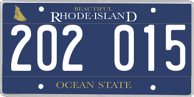 RI license plate 202015