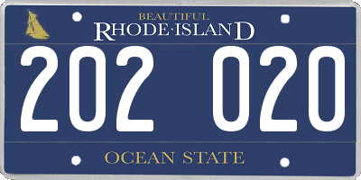 RI license plate 202020