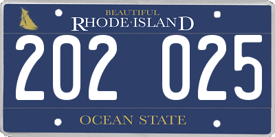 RI license plate 202025