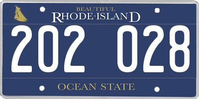 RI license plate 202028
