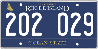 RI license plate 202029