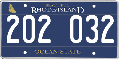 RI license plate 202032
