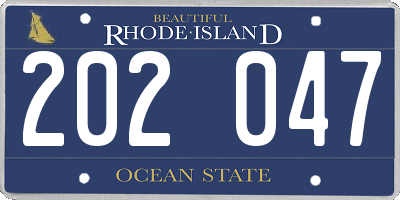 RI license plate 202047