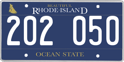 RI license plate 202050