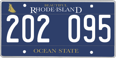 RI license plate 202095