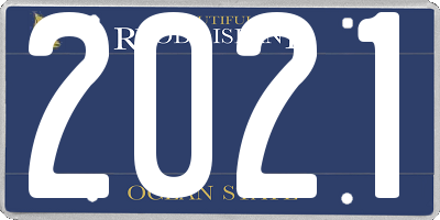 RI license plate 2021