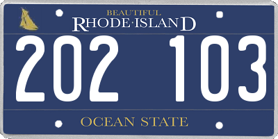 RI license plate 202103