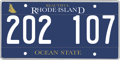 RI license plate 202107