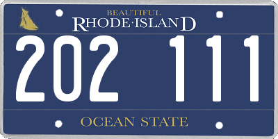 RI license plate 202111