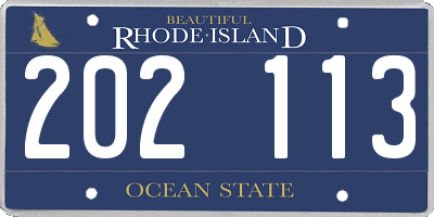 RI license plate 202113