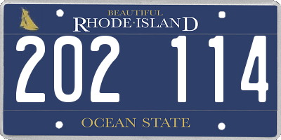 RI license plate 202114