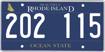 RI license plate 202115