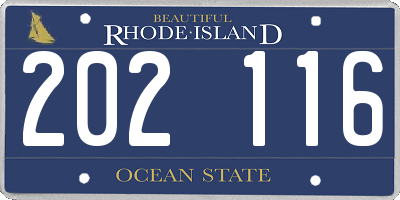 RI license plate 202116