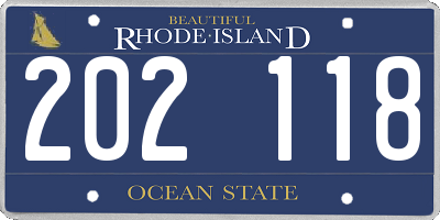 RI license plate 202118