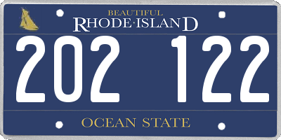 RI license plate 202122