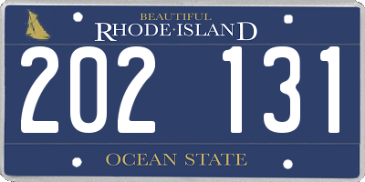 RI license plate 202131