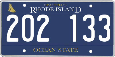 RI license plate 202133