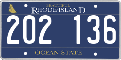 RI license plate 202136