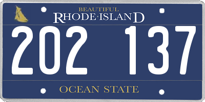 RI license plate 202137