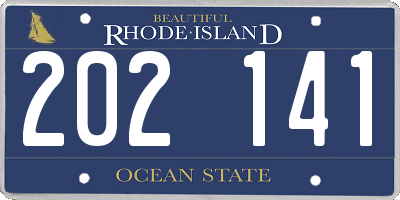 RI license plate 202141