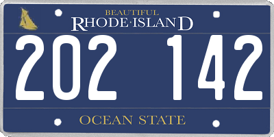 RI license plate 202142