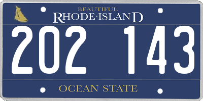 RI license plate 202143