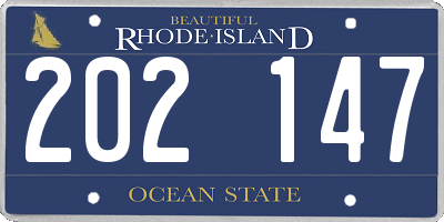 RI license plate 202147