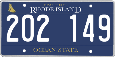 RI license plate 202149