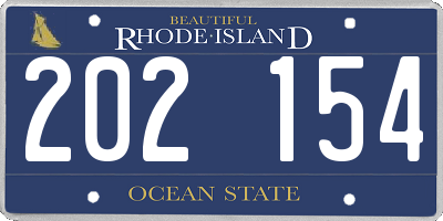 RI license plate 202154