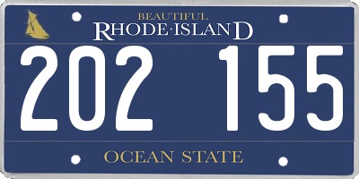 RI license plate 202155